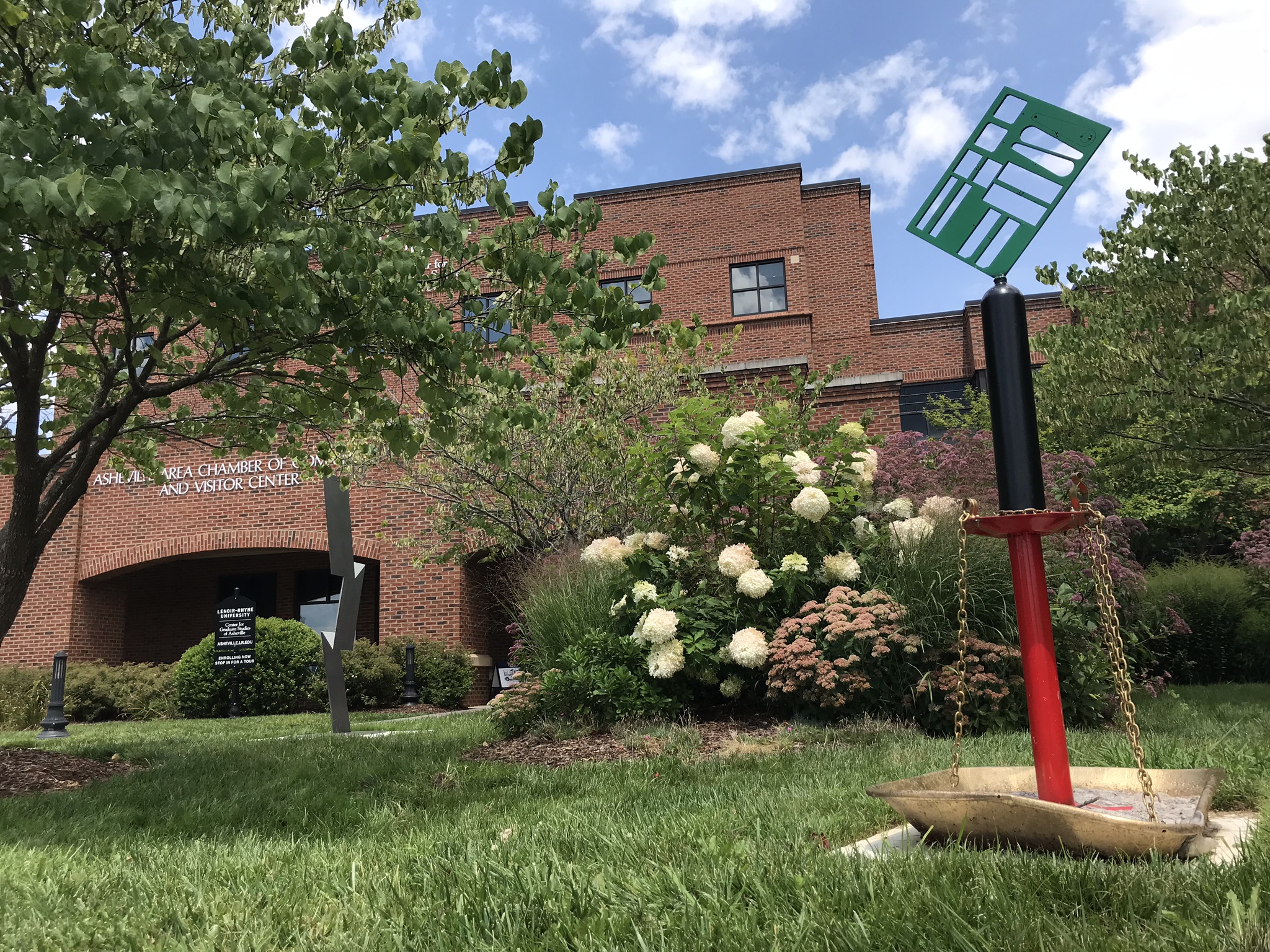Sculpture at the Asheville Visitor Center Asheville Area Chamber of
