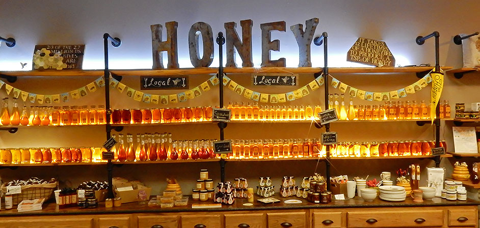 Glass Honey Dispenser - Asheville Bee Charmer